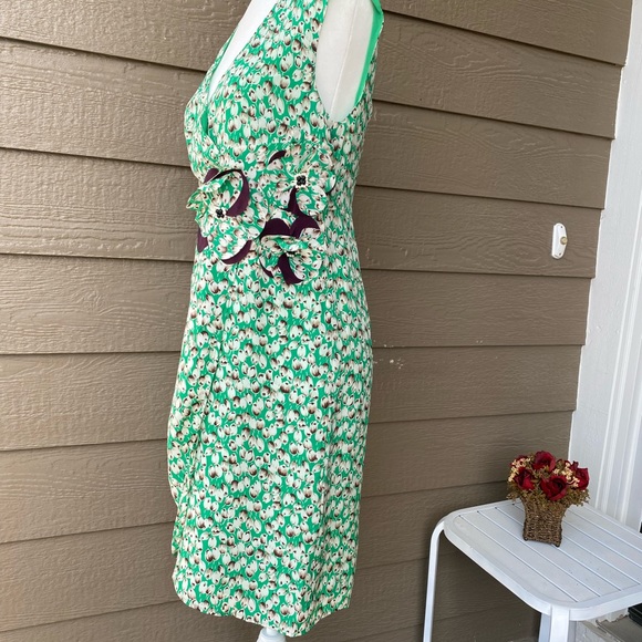 Anthropologie Moulinette Soeurs silk dress tulip floral print women’s size 6 - Picture 3 of 16